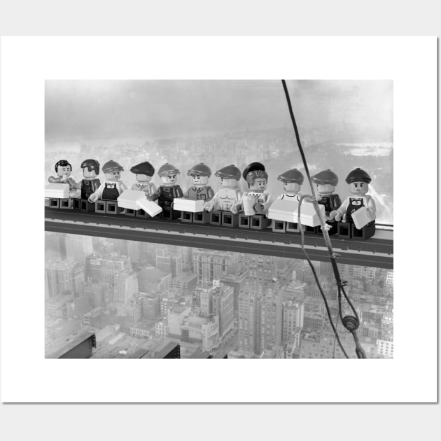 Lunch Atop a Brick-Built Skyscraper Wall Art by npgcole